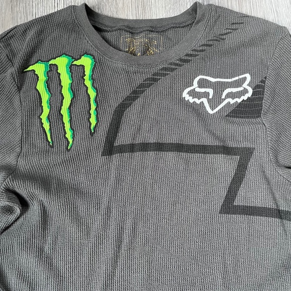Fox Racing Monster Energy Collab Long Sleeve Shirt #4 Ricky Carmichael thermal L - Picture 2 of 9